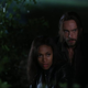 Nicole Beharie (left), Tom Mison, tree